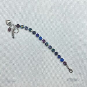 Mariana Electric Blue Rose Gold Bracelet Blue Purple Crystal